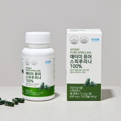 Pure Spirulina 100% (120 Capsules, 40-Day Supply)