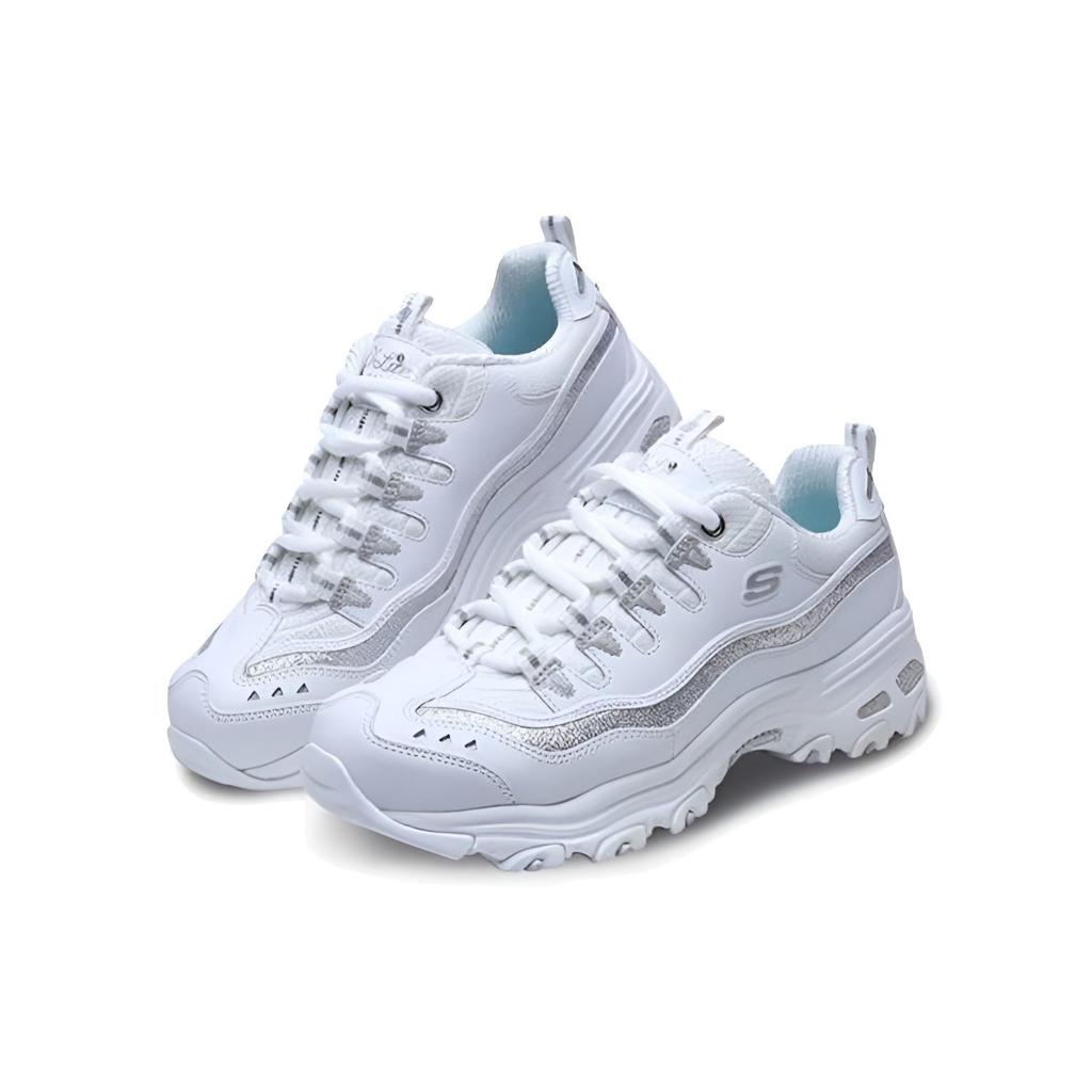 Skechers D'lites Now & Then 'White Silver' Women's 11923-WSL