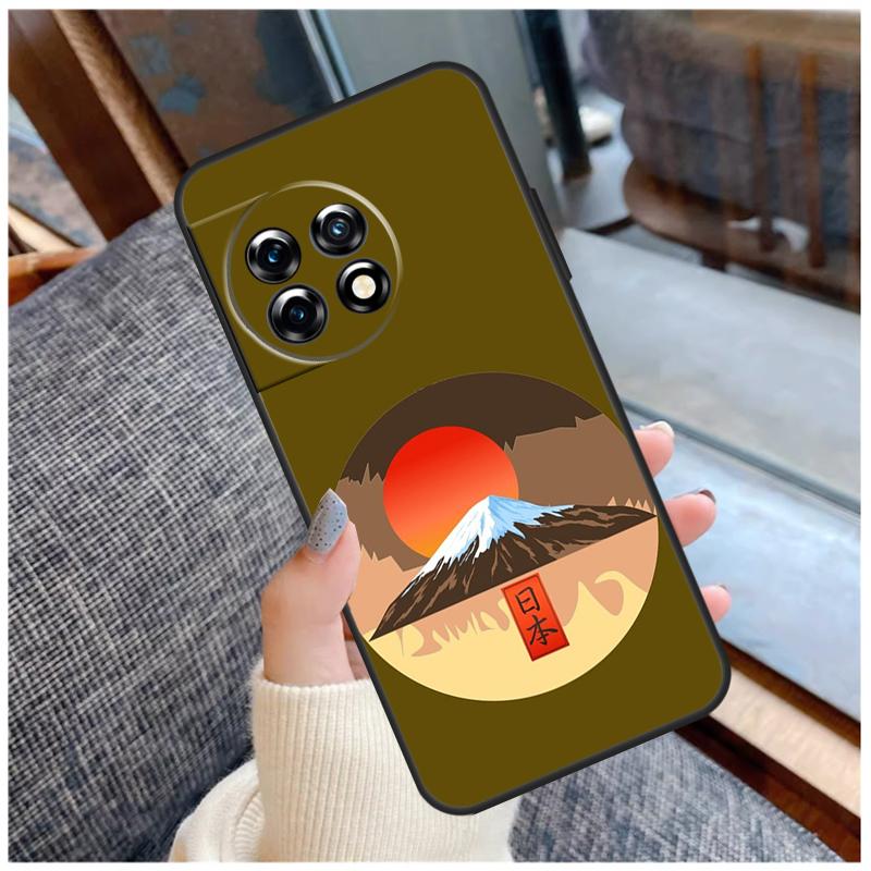 Japanese art Mount Fuji Case For OnePlus 15 13 12 11 10 9 Pro 13R 13T 12R 10T 8T Nord CE 5 2 3 4 Lite N20 N30 Coque