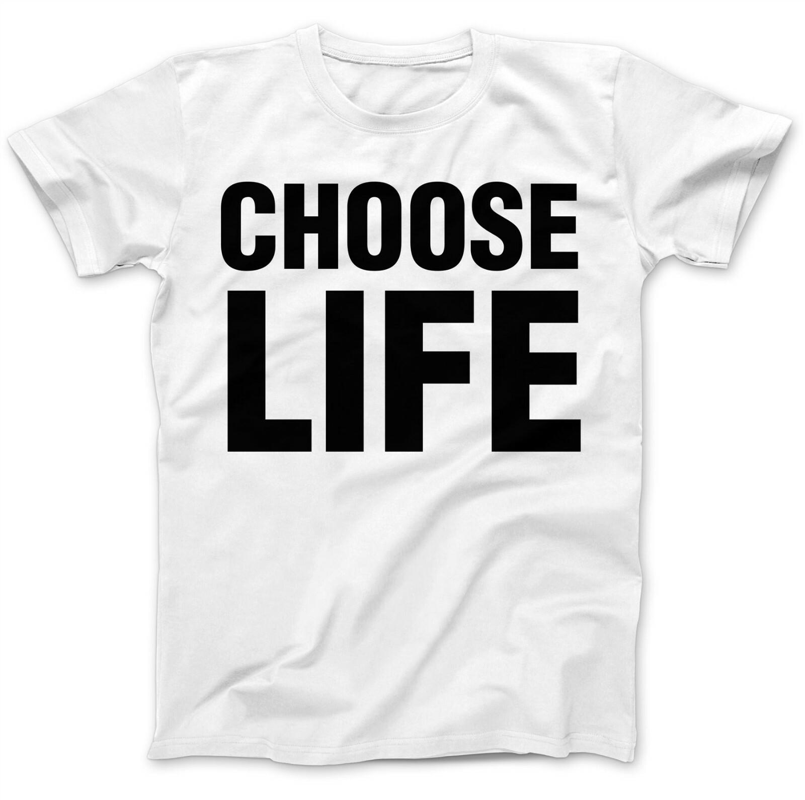 CHOOSE LIFE T Shirt 80 s Wham/Inspired Top Adults/Kids Sizes/Novelty/Tee S разноцветный