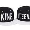 And Women King Queen Embroidery Hip-Hop Hats Outdoor Use Adjustable Casual Baseball Caps Sunscreen Hat 2Pcs For Men