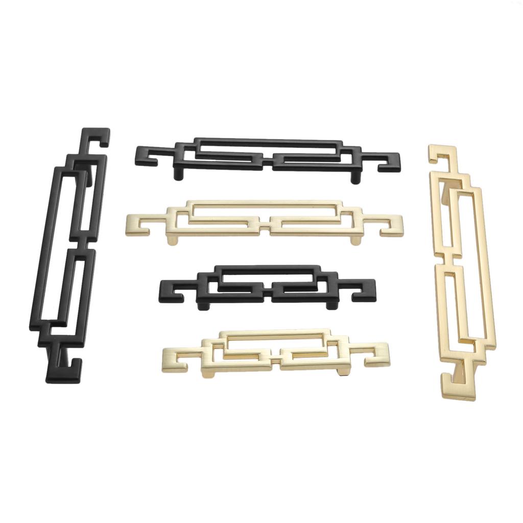 DRELD Gold/Black Dresser Pulls Drawer Furniture Handle Knob Kitchen Cabinet Pulls Door Handles Knobs Cupboard Handle 64/96/128MM