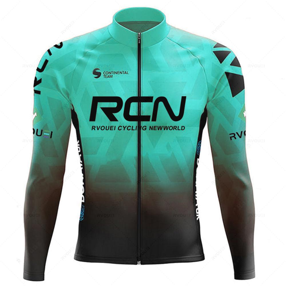 New 2026 Rcn Team Autumn Cycling Jersey Set Rvouei Men Long Sleeve Bicycle Clothing MTB Maillot Bike Uniform Bib Ropa Ciclismo