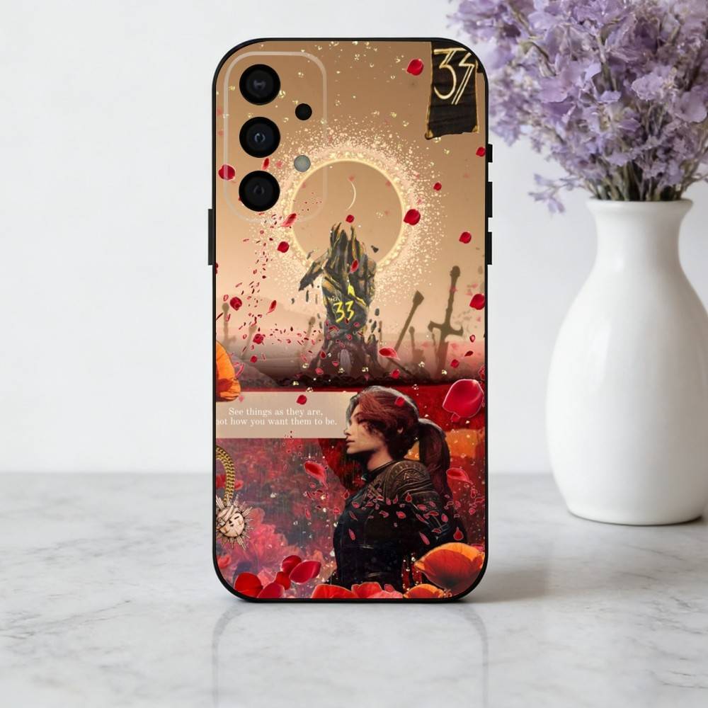 

G-Game Clair O-Obscur E-Expedition 33 Phone Case For Samsung Galaxy A73,A72,A71,A70,A53,A52,A51,Soft Silicone Black Cover Samsung a32 5g