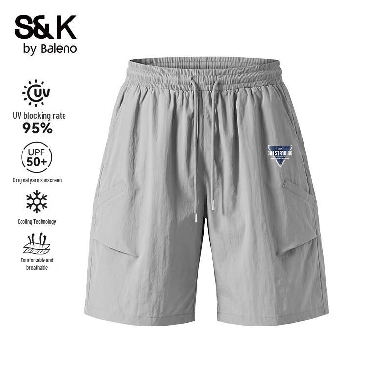 Baleno Men's 2026 Summer Cooling UPF50+ Loose Straight Shorts
