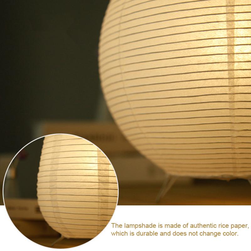 1PC Eco-Friendly Nordic Lighting Paper Lantern Table Lamp Scandinavian Paper Lantern Bedroom Decor