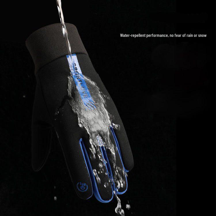 Warm Fleece-lined Touchscreen Winter Gloves - Windproof & Waterproof for Cycling, Skiing, Men & Women.
