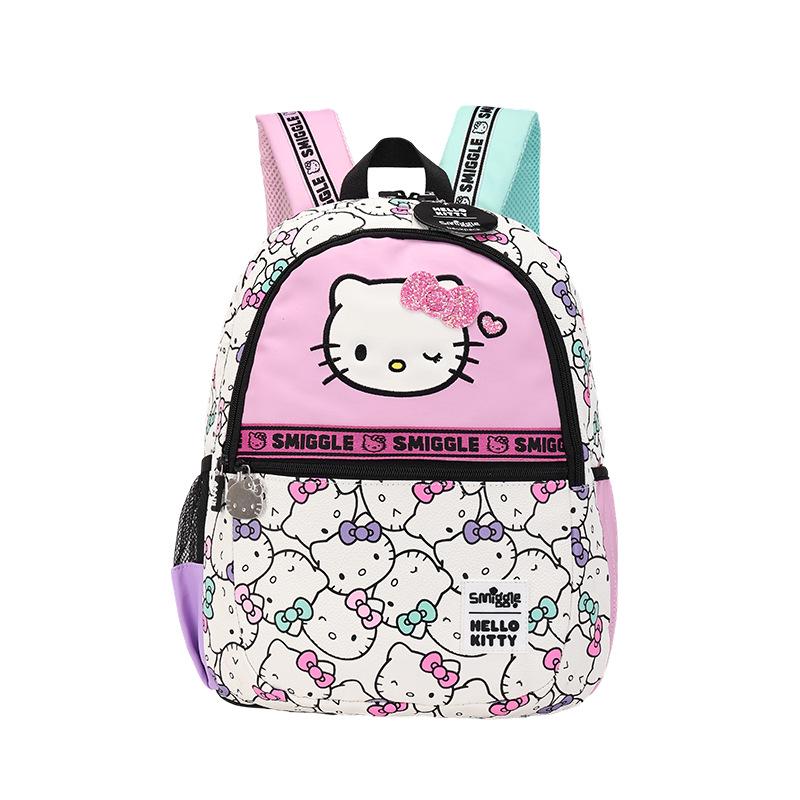 Hello Kitty Large Waterproof Student Backpack - High Capacity, Splashproof Multilayer Schoolbag for Girls.