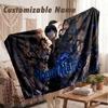 Custom Name Flannel Blanket,Solo Leveling Lightweight Warm Bed Blanket For Couch & Holiday Gift