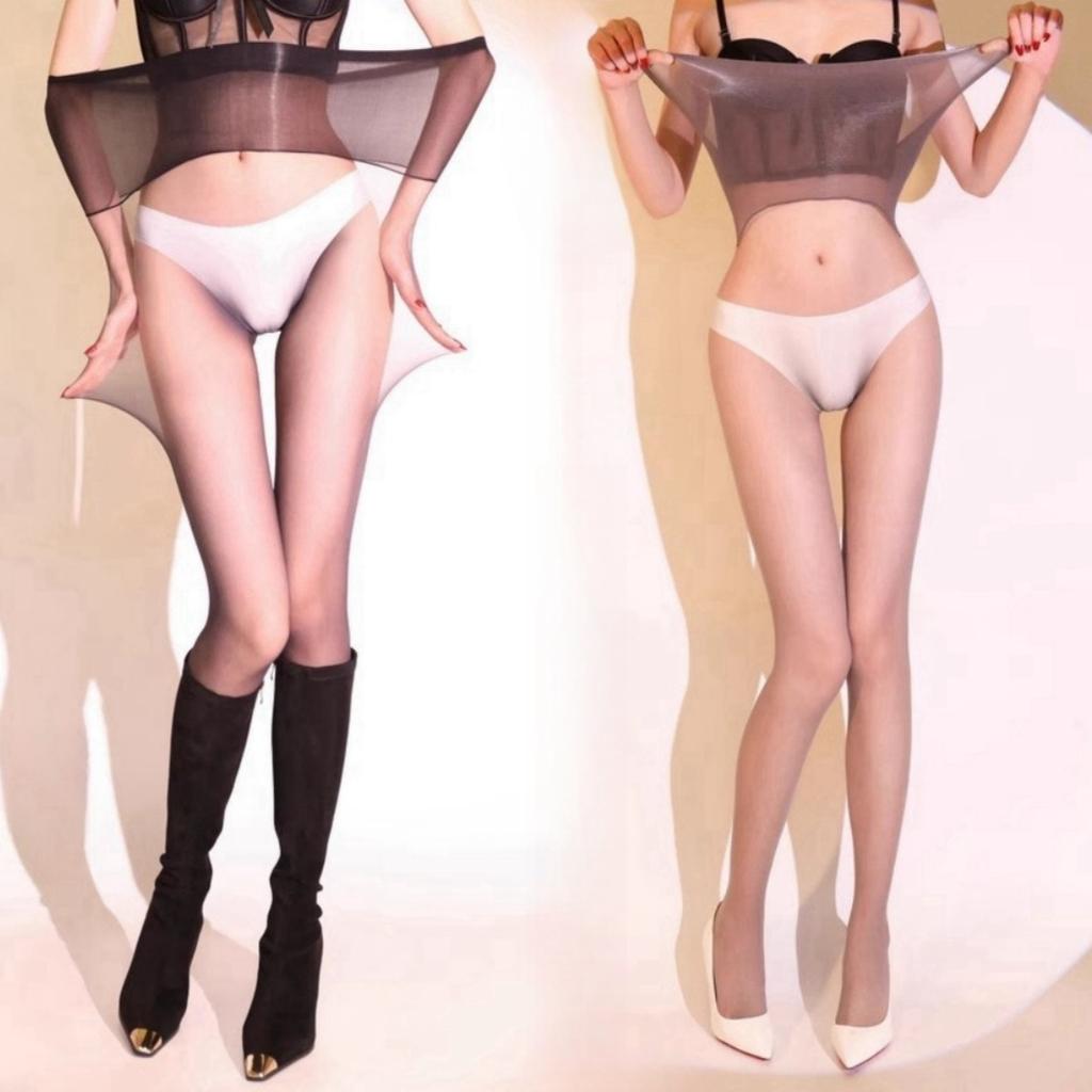 1D Ultra-thin Large Size Tights High Stretchy Velvet Stockings Seamless Crotch Detail Smooth Pantyhose Pole Dance Sexy Underwear