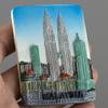 Malaysia Kuala Lumpur Twin Towers Kühlschrankmagnete Kühlschrank Magnetaufkleber Tourismus Souvenir Sammlung Harz Magnetstab