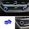 Car Console Air Condition Knob Blue Trim For Toyota Corolla Cross -2024