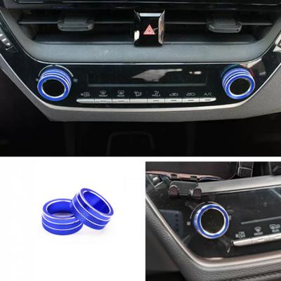 Car Console Air Condition Knob Blue Trim For Toyota Corolla Cross -2024