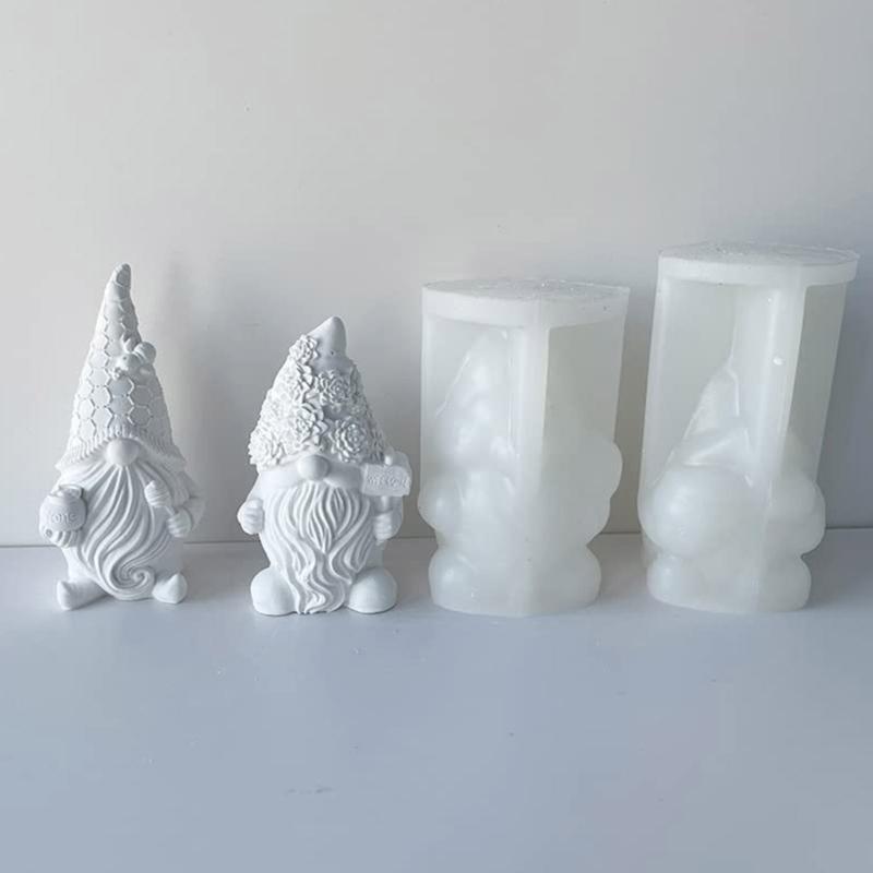 Valentine Silicone Gnome Mold Cute Aromatherapy Candle Mold Epoxy Dwarf Plaster Mold for DIY Soap Present Candle Making
