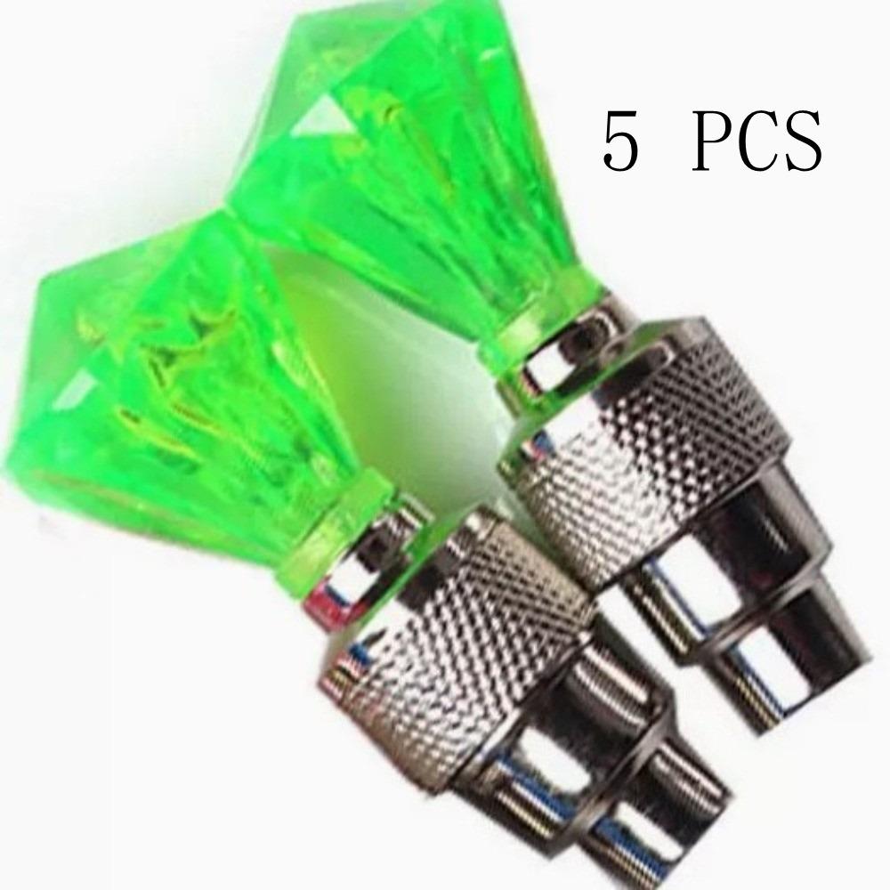 Flash Bicycle Valve Lights Waterproof Tire Valve Caps Lantern Lamp Bike Wheel Light  Night Riding