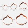 New 5pcs Stainless Steel Halloween Pumpkin Shape Cookie Cutter For Baking Fondant Pastry DIY Cake Mold Biscuit Cutting Die Set