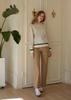 JUNECI Side Line Cotton Pants (Beige)