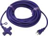 TRUSCO Soft Type Extension 3-Outlet Cord, 10m, Violet, TKC15-103PSVI