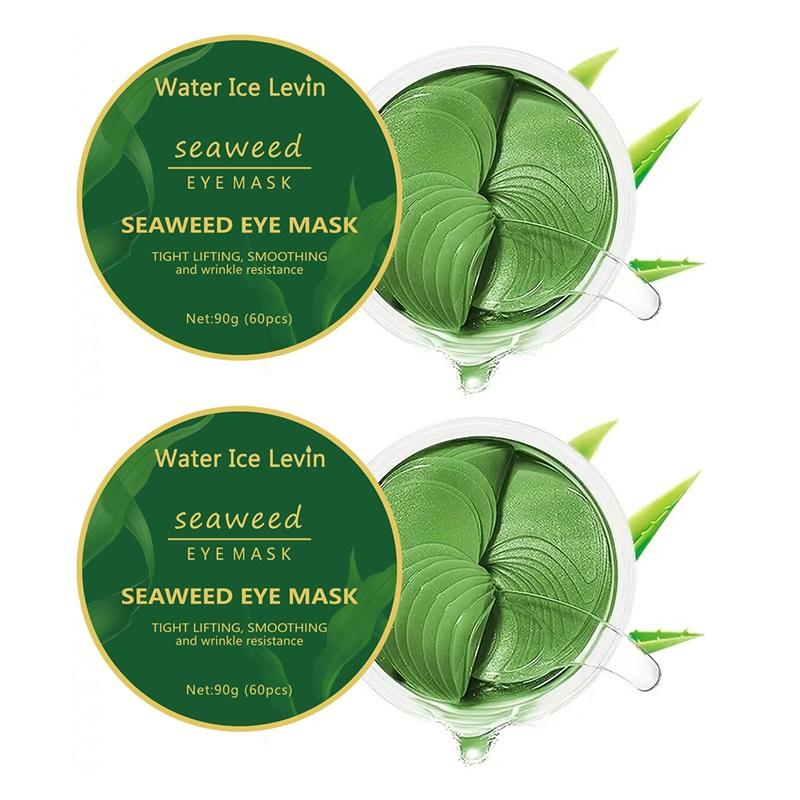 60pcs Seaweed Hyaluronic Acid Eye Masks Collagen Eye Patches for Dark Circle Reduction Facial Care Beauty Skincare Products