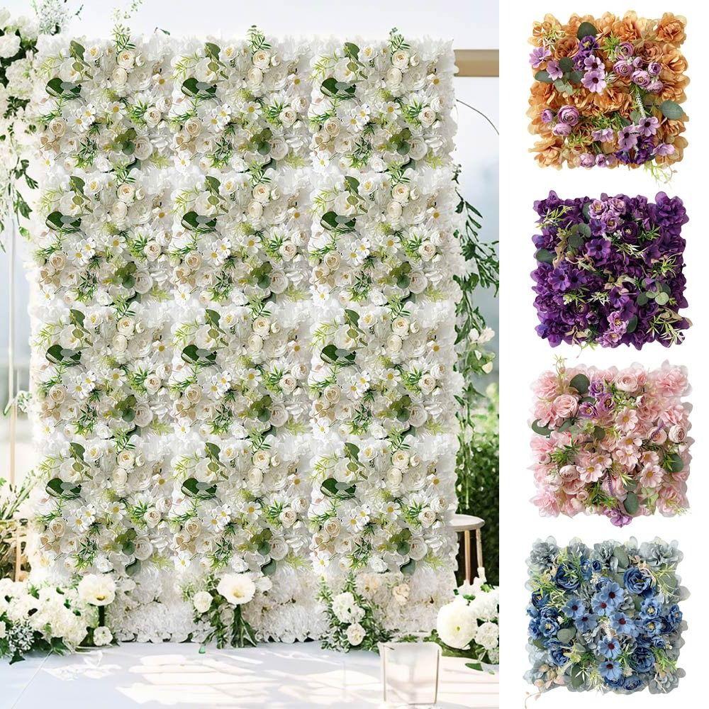 Multicolor Simulation Flower Panel Background Wall Hydrangea Flower Panel  Wall Decoration