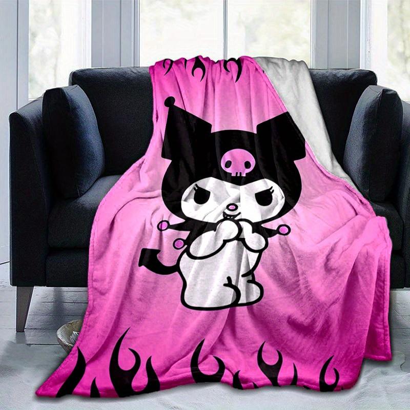 1pc, Sanrio Cute Skull Character Home Decorative Blanket: Perfect Gift for Bedroom, Living Room, Travel, Camping, Car, Beach, Office Nap, Ideal Sofa T