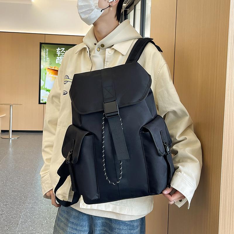 Schoolbag new girls backpack large capacity waterproof junior high school student schoolbag boys street cool travel backpack