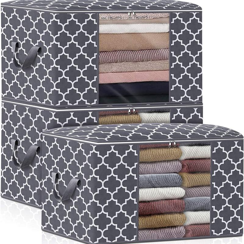 Foldable Storage  Container Quilt Bag Closet Storage Box Dustproof Organizer