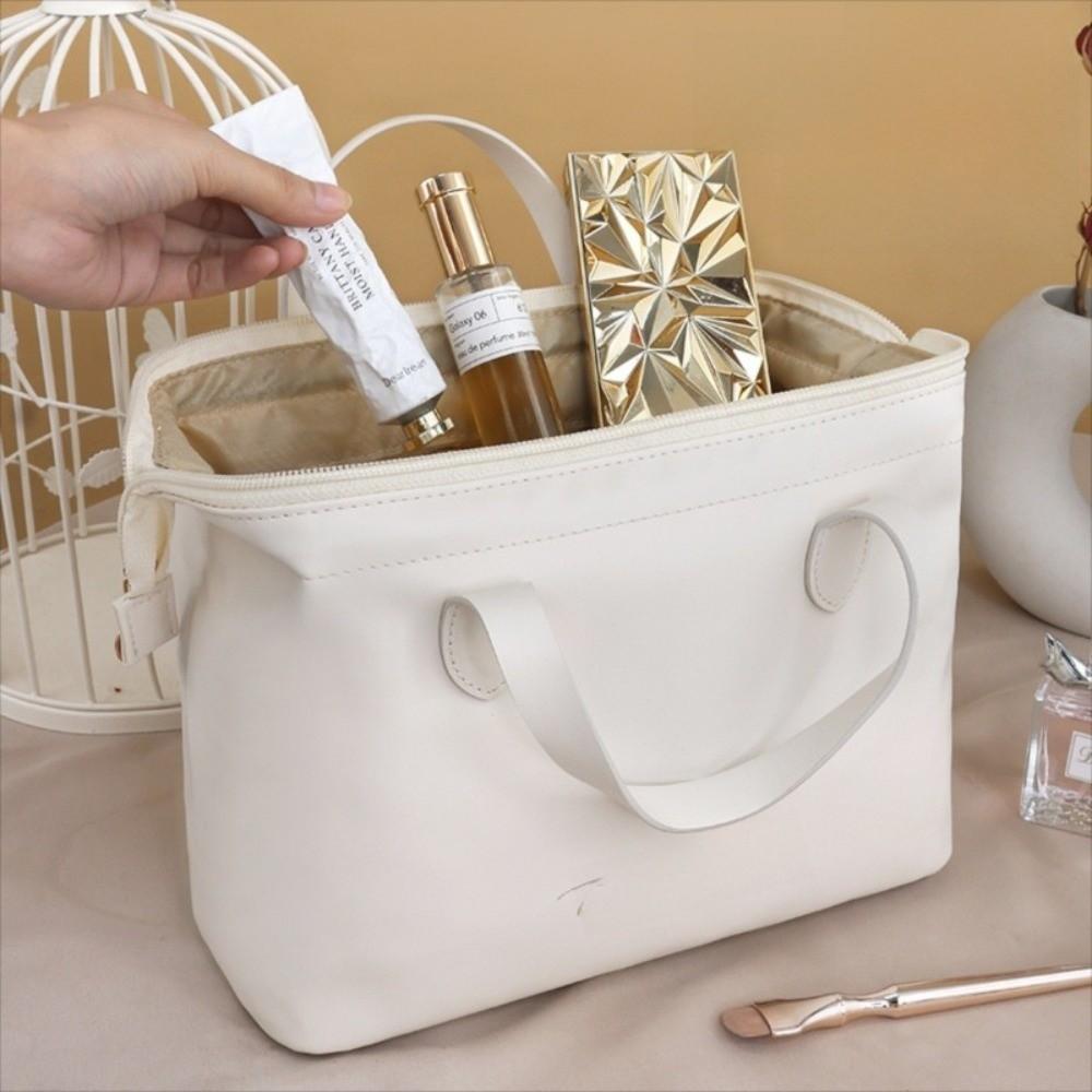 Portable PU Makeup Pouch Large-Capacity Multifunctional Toiletry Kit Travel Cosmetic Bag  Women