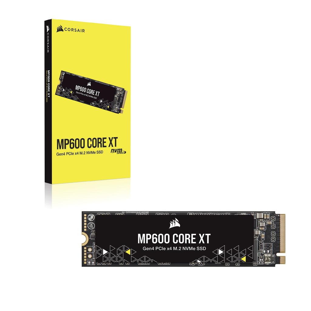 CORSAIR MP600 CORE XT Gen4 X4 NVMe QLC NAND 2280 DirectStorage Maximum [PCIe 2.0 M.2 SSD] High-Density M.2 Compatible, 5,900MB/s