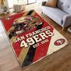 San Francisco 49ers Helmet Design Rug Non-slip rug suitable for living room and bedroom sofas sofas.