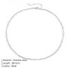eManco Gold Color Stainless Steel Chain Necklace Women Chain Choker for Woman Jewelry