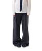 IUGAMAKARAS Belted Contrast Trousers (Dark Gray)