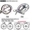 FRRK Built in Stealth Lock Cock Cage SM Hex Lock Male Chastity Device Bondage Restriction Abstainer Sex Toys For Men Gay Adult Pleasure Products