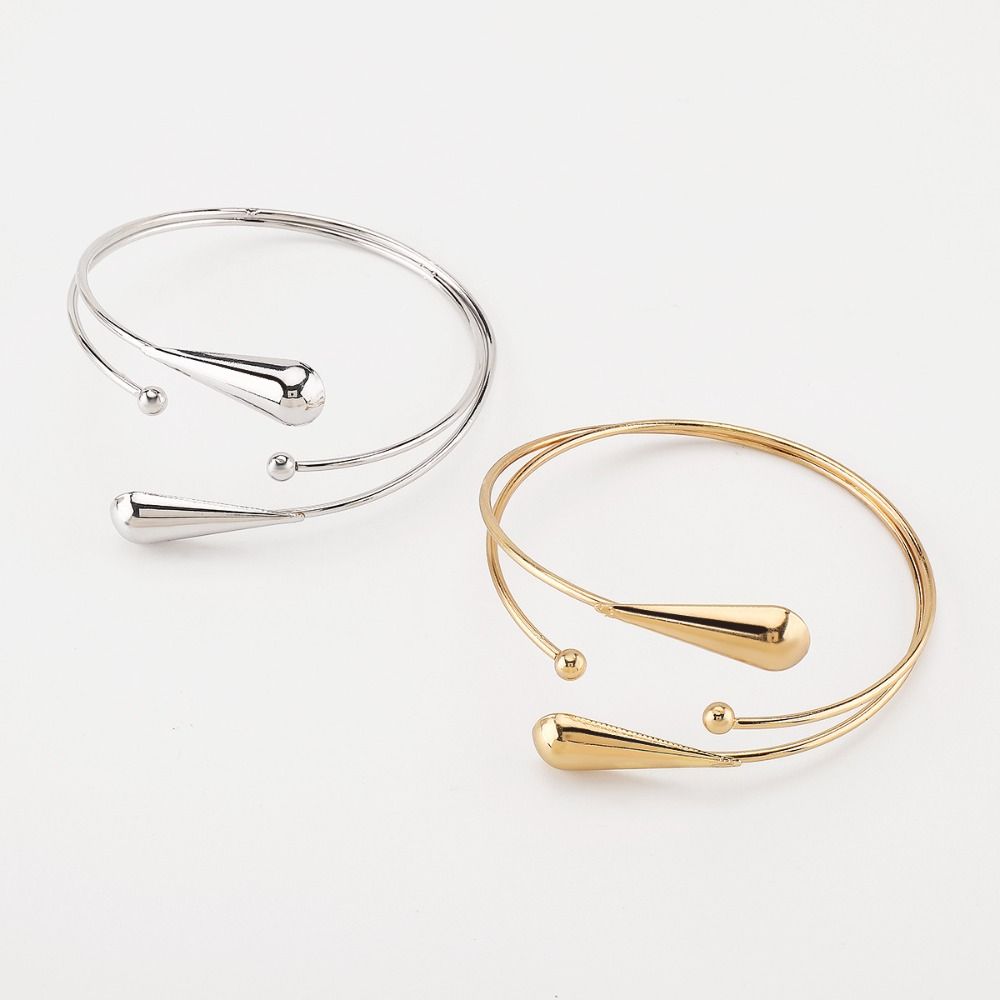 Hollow Flower Opening Cuff Bracelets Line Weave Circle Upper Arm Bracelet Armband Arm Chain  Party