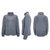 Stand Collar Solid Color Sweatshirt Women Casual Fashion Long Sleeve Zip Up Bubble Fleece Jacket