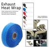 5m Car Insulation Tape Exhaust Heat Wrap with 4 Stainless Steel Cable Ties Black