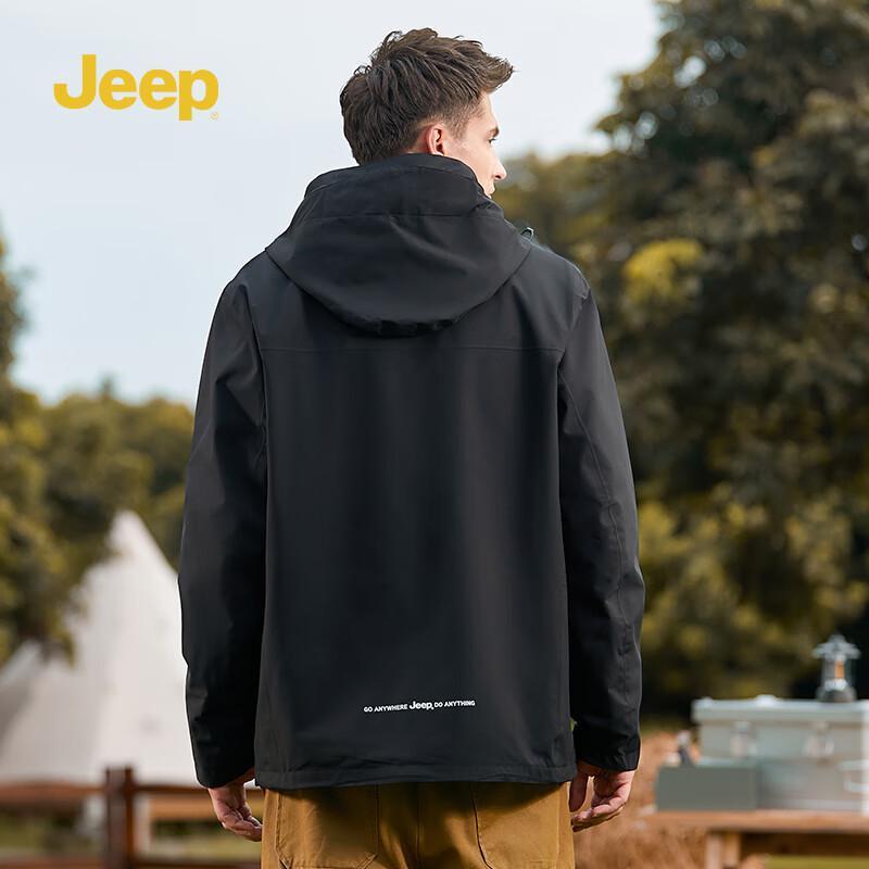 Jeep Unisex 3-in-1 Outdoor Shell Jacket P844MWJ338 4XL
