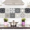 10PCS Mosaic Tile Stickers Stick Bathroom Kitchen Home Wall Floor Self-adhesive Waterproof Wallpapers For Home Bathroom Decor