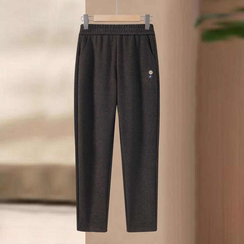 LANGSHA Women's Elastic Waist Straight Leg Pants
