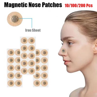 10/100/200 ks Nosních proužků Magnetické nosní náplasti Nosní proužky pro dýchání Nasávací železo Zvýšení vzduchu Nástroj proti chrápání Dilatátory