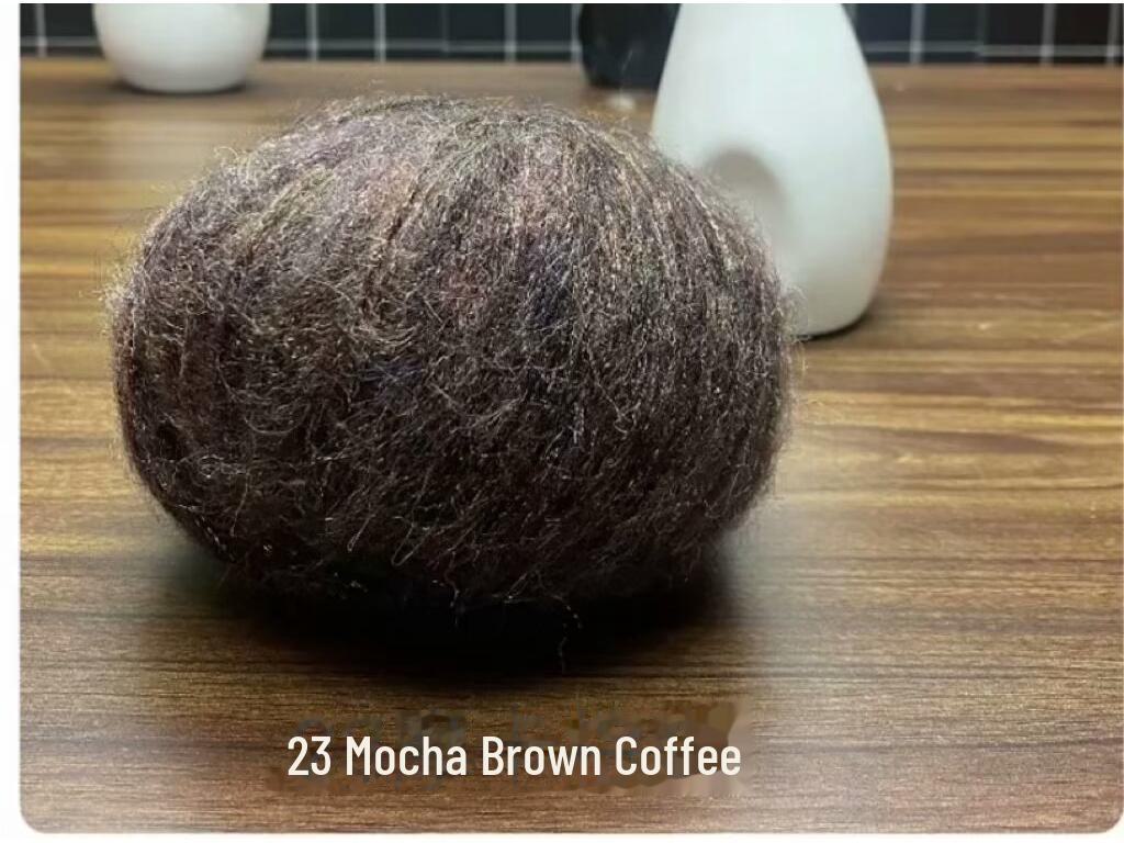 New Glitter Mohair Yarn for DIY Scarves and Baby Items