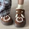 Wasteland Wind Herbst und Winter Samt Klettverschluss 22 Neues Originaldesign Nischen-Board-Schuhe Studentische warme Baumwollschuhe