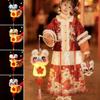 Lion Dance Chinese New Year Lantern Hanfu Accessories Bamboo Mid-Autumn Lantern Restaurant Decor