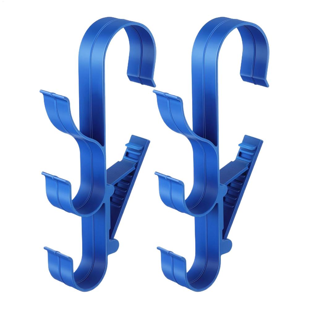 2pc Universal Pool Equipment Storage Hooks, Adjustable Waterproof Wall Bracket, Sturdy Organizer For Telescopic Poles L eaf Rake