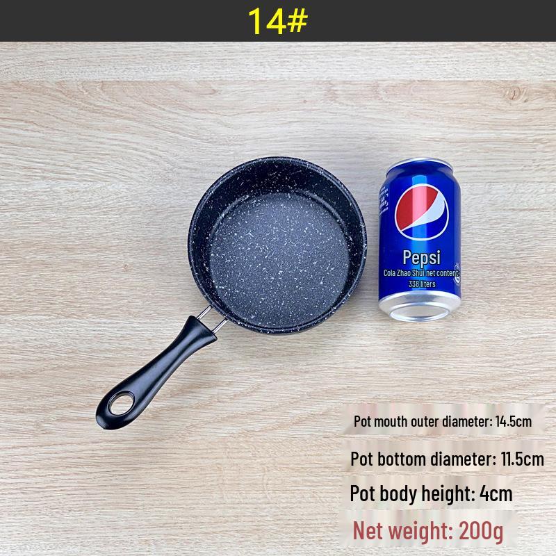 Maifan Stone Non-Stick Mini Wok for Stir-Fry, Steak, Vegetables, Pancakes, and Dumplings; Induction Compatible.