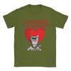 Vintage Cannibal Corpse Heart Cat TShirts for Men Round Collar Cotton T Shirts  Short Sleeve Tee Shirt Graphic Tops