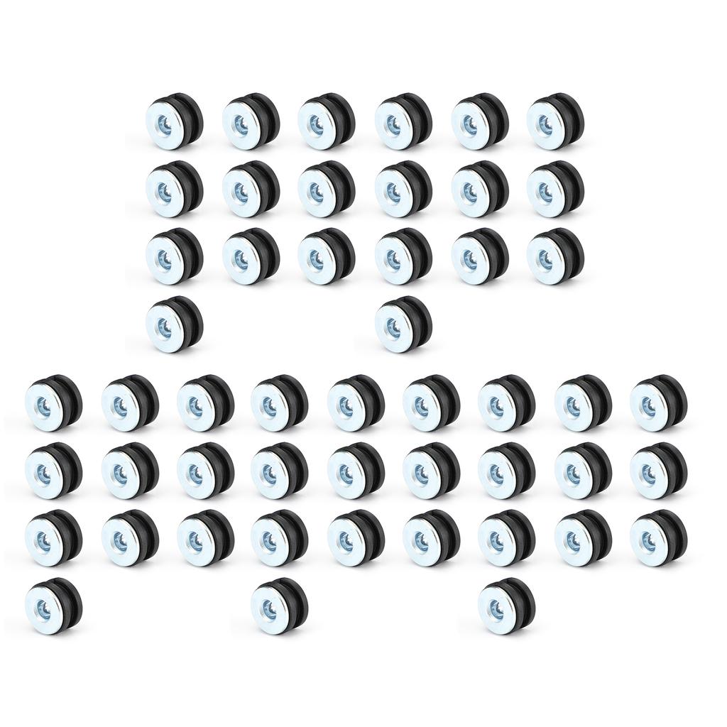 50X Kullanışlı 6Mm Evrensel Motosiklet Kauçuk Rondelalar Cıvata Kiti Yedek