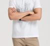 Langdeng Men's Fashion and Leisure 100% Silk Cotton Round Neck Short Sleeve T-shirt