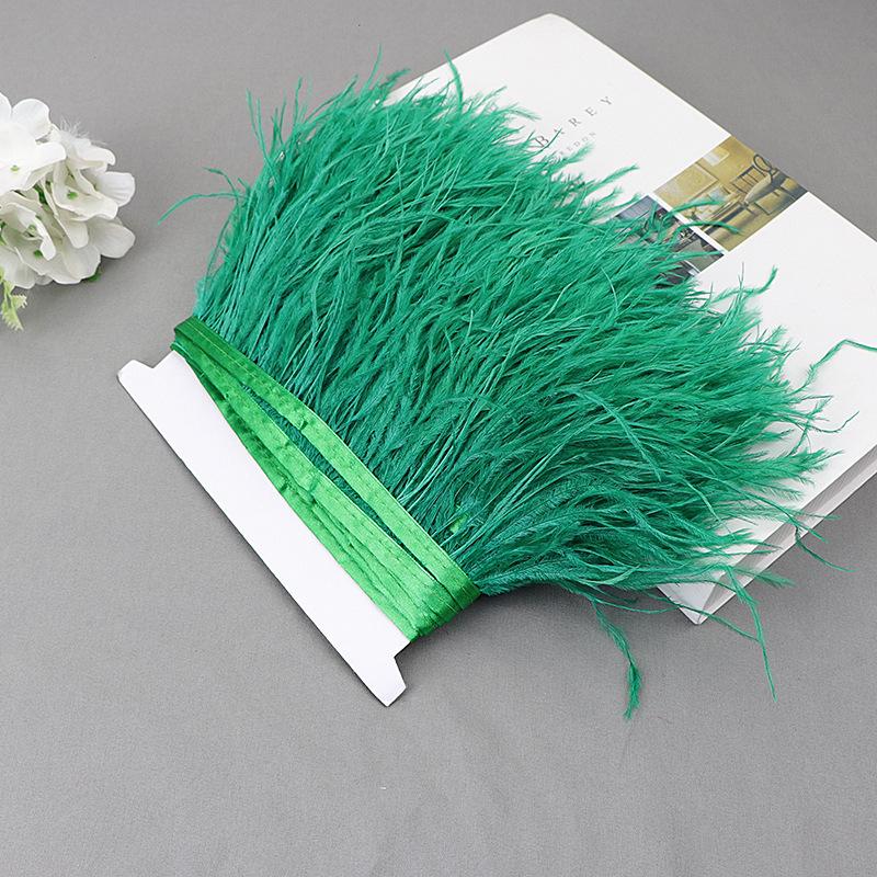 Ostrich Feather Lace Cloth Bandwidth 10-15Cm Stage Performance Clothing Decoration Accessories Lace Feather Ribbon