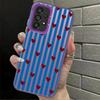 Case for Samsung Galaxy A12 A26 A13 A14 A17 A20s A31 A24 A25 A21s A23 A34 A15 A16 A35 Phone Cover Stripe Love Heart